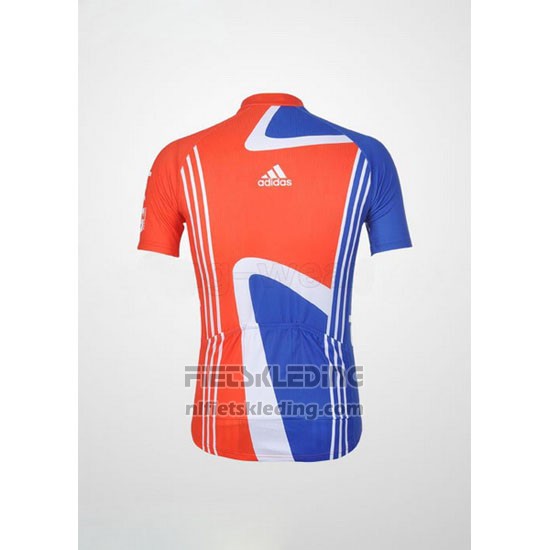 2012 Fietskleding Sky Kampioen Regno Unito Oranje en Blauw Korte Mouwen en Koersbroek